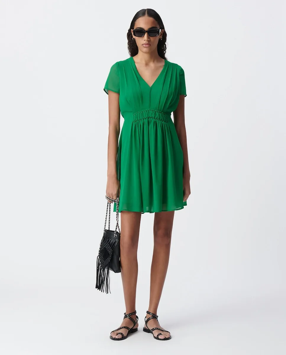 Короткое платье с короткими рукавами Ikks, зеленый
Короткое платье с короткими рукавами Ikks, зеленый