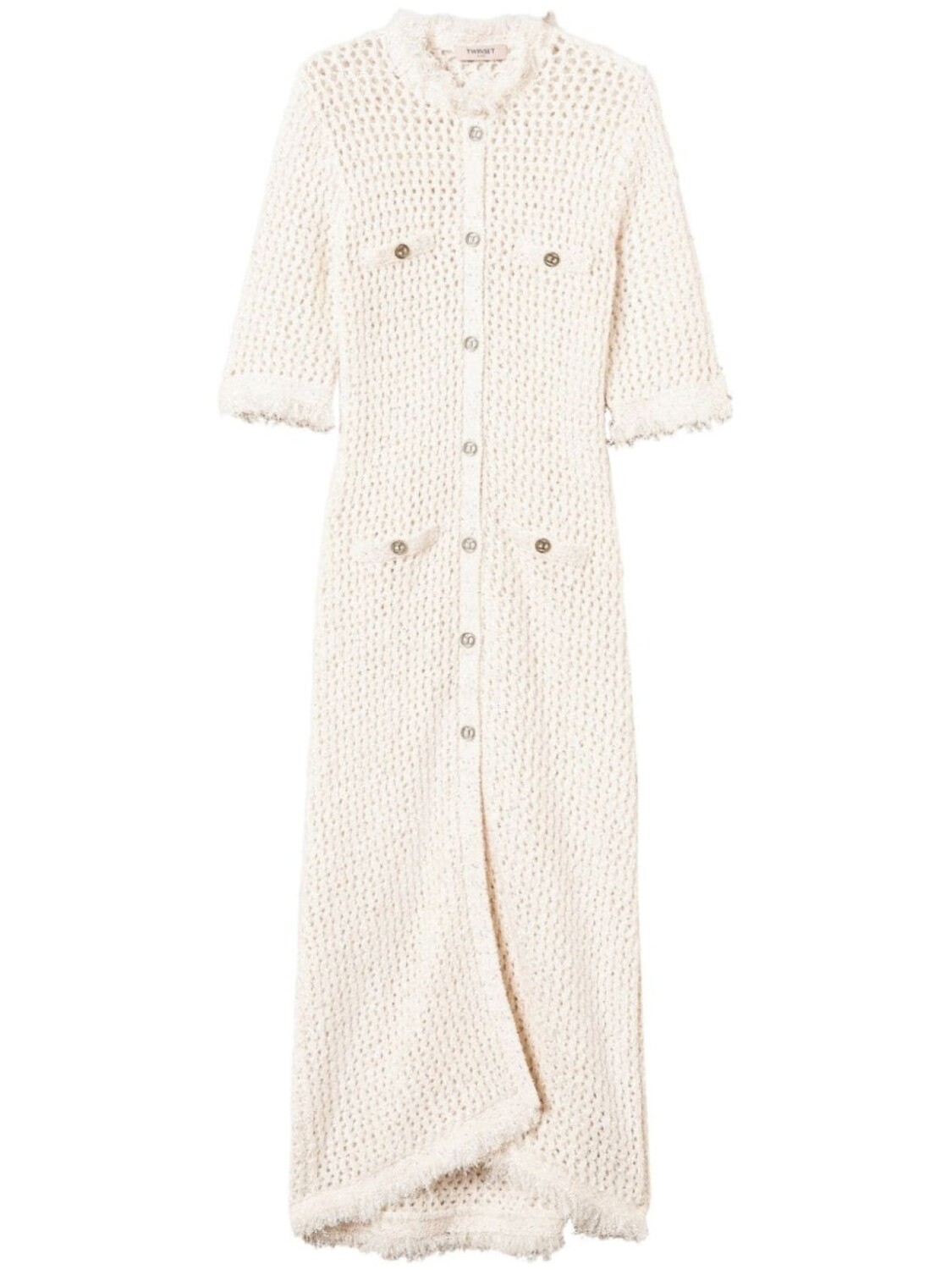 TWINSET кардиган жаккардовой вязки, белый
TWINSET кардиган жаккардовой вязки, белый