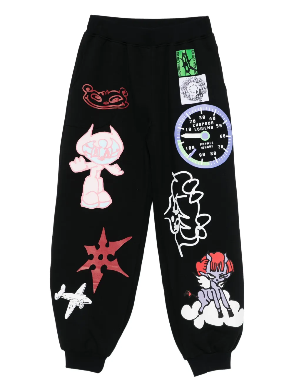 Спортивные брюки с графическим принтом Chopova Lowena, черный
Спортивные брюки с графическим принтом Chopova Lowena, черный