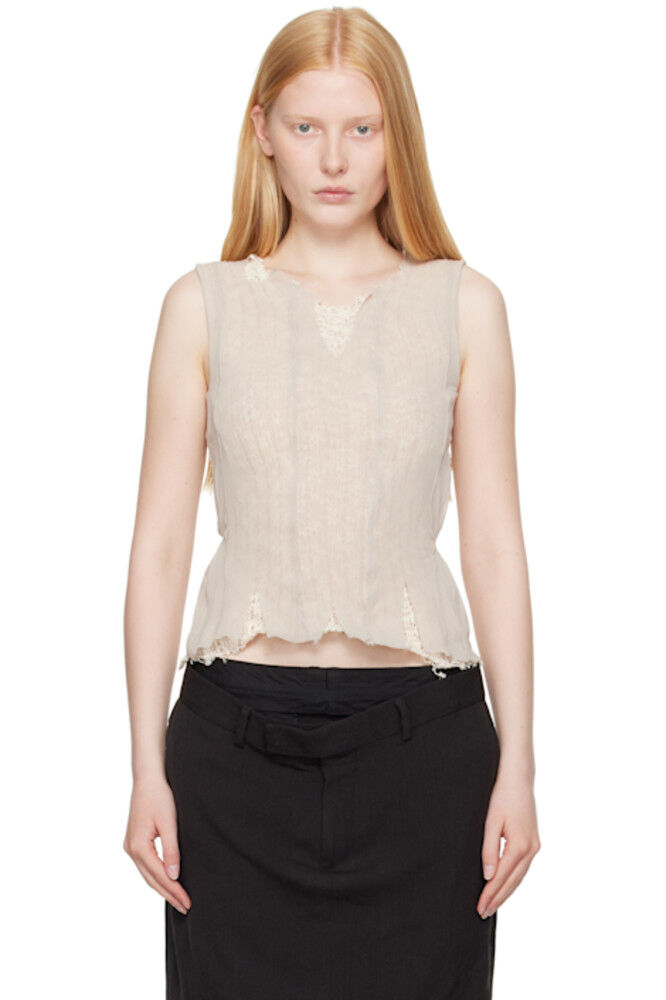 Рваный топ цвета тауп OUR LEGACY
Рваный топ цвета тауп OUR LEGACY