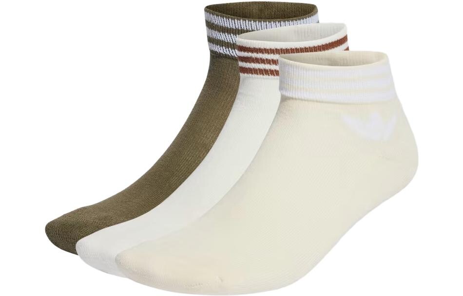 Носки унисекс Adidas Originals Trefoil Ankle Socks 3 Pairs, белый/оливковый/бежевый
Носки унисекс Adidas Originals Trefoil Ankle Socks 3 Pairs, белый/оливковый/бежевый