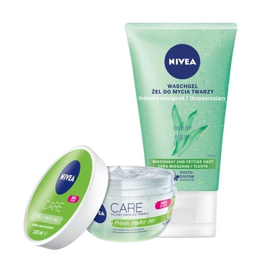 Набор освежающий крем NIVEA + очищающий гель для лица
Набор освежающий крем NIVEA + очищающий гель для лица