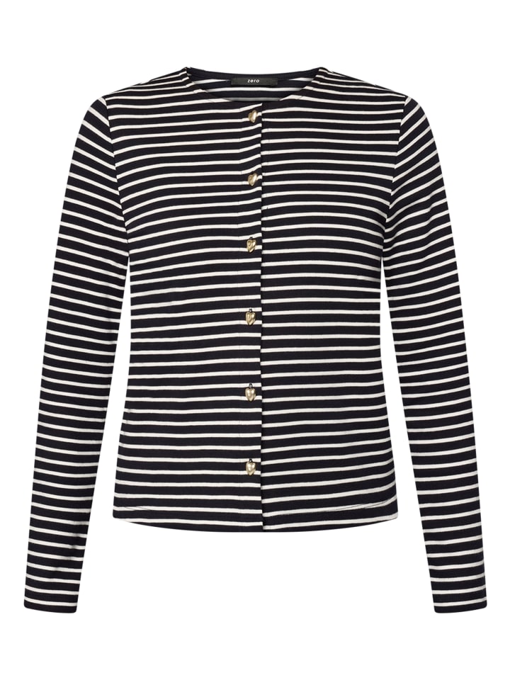 Zero Спортивная толстовка с застежкой на пуговицы, темно-сине-кремового цвета
Zero Спортивная толстовка с застежкой на пуговицы, темно-сине-кремового цвета