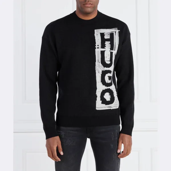 Sohugoh свитер обычного кроя с добавлением шерсти Hugo, черный
Sohugoh свитер обычного кроя с добавлением шерсти Hugo, черный