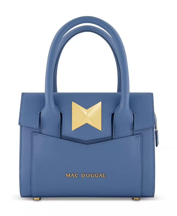 Сумка-тоут из кожи малого размера с позолоченной фурнитурой Mac Duggal, синий
Сумка-тоут из кожи малого размера с позолоченной фурнитурой Mac Duggal, синий