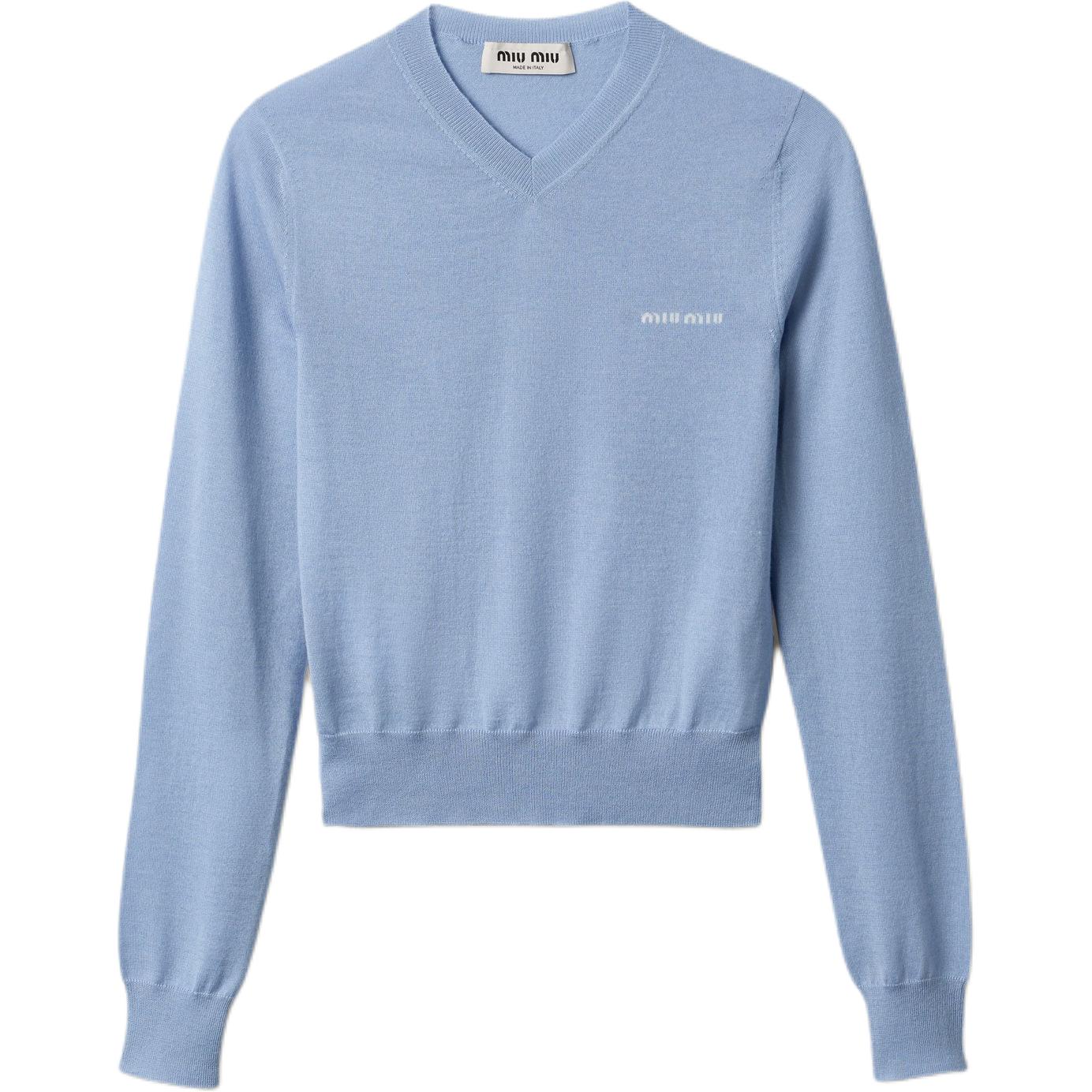 Свитер с V-образным вырезом Miu Miu, sapphire синий
Свитер с V-образным вырезом Miu Miu, sapphire синий