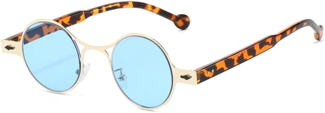 Ретро круглые металлические панк-солнцезащитные очки для мужчин с заклепками, защита от УФ-излучения UV400, модные солнцезащитные очки для женщин с градиентным переходом TVTBBVV, Leopard Blue
Ретро круглые металлические панк-солнцезащитные очки для мужчин с заклепками, защита от УФ-излучения UV400, модные солнцезащитные очки для женщин с градиентным переходом TVTBBVV, Leopard Blue