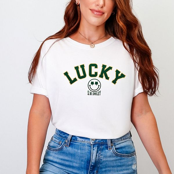 SWSmiley lucky varsity arched - женская футболка с принтом Simply Sage Market, White, Белый, SWSmiley lucky varsity arched - женская футболка с принтом Simply Sage Market, White
SWSmiley lucky varsity arched - женская футболка с принтом Simply Sage Market, White, Белый, SWSmiley lucky varsity arched - женская футболка с принтом Simply Sage Market, White