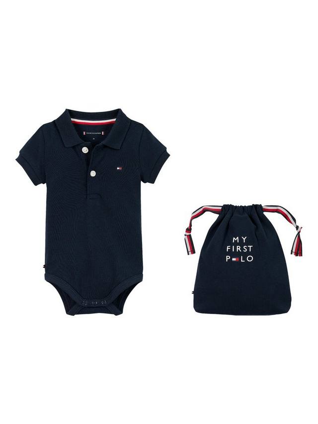 Подарочный набор детского боди-поло и мешочка на шнурке Tommy Hilfiger, цвет Dark Night Navy
Подарочный набор детского боди-поло и мешочка на шнурке Tommy Hilfiger, цвет Dark Night Navy