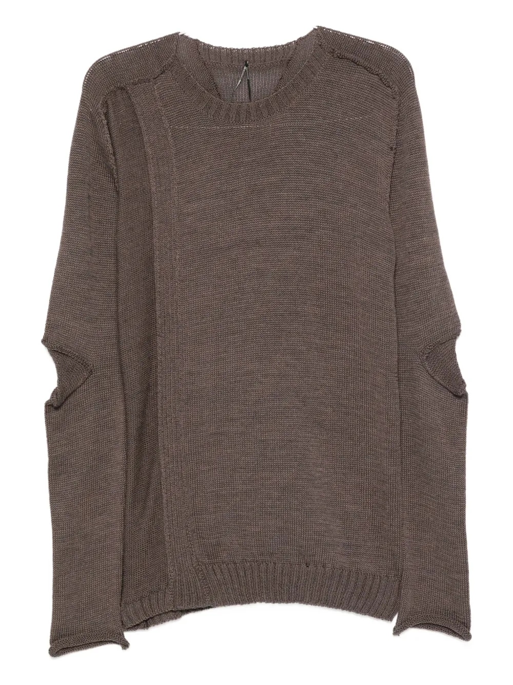 Свитер с разрезами по бокам и акцентом на локтях Masnada, коричневый
Свитер с разрезами по бокам и акцентом на локтях Masnada, коричневый