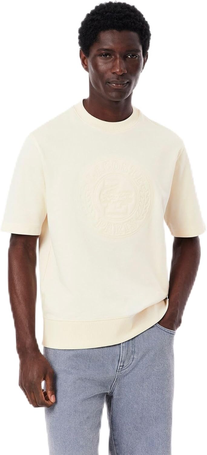 Мужская толстовка с коротким рукавом LACOSTE с однотонной строчкой, светло-бежевый
Мужская толстовка с коротким рукавом LACOSTE с однотонной строчкой, светло-бежевый