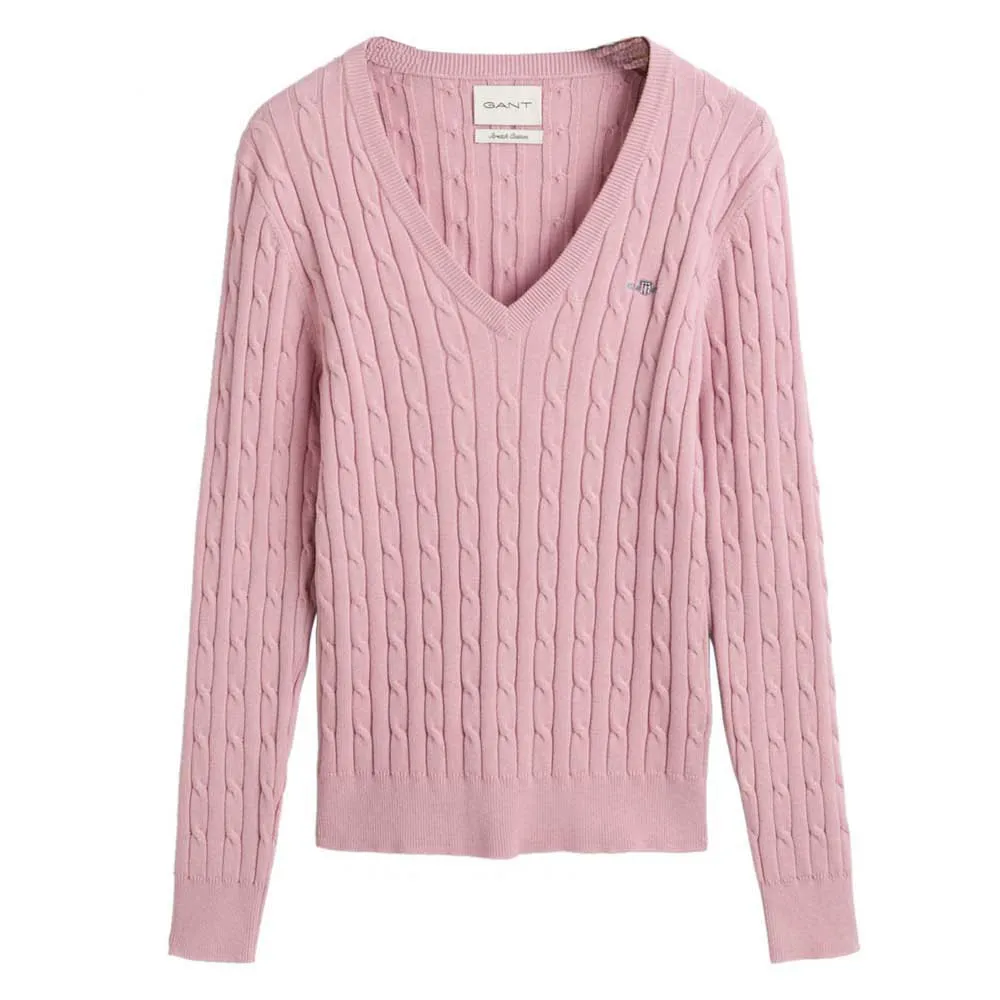 Свитер Gant Stretch Cable v neck, розовый
Свитер Gant Stretch Cable v neck, розовый