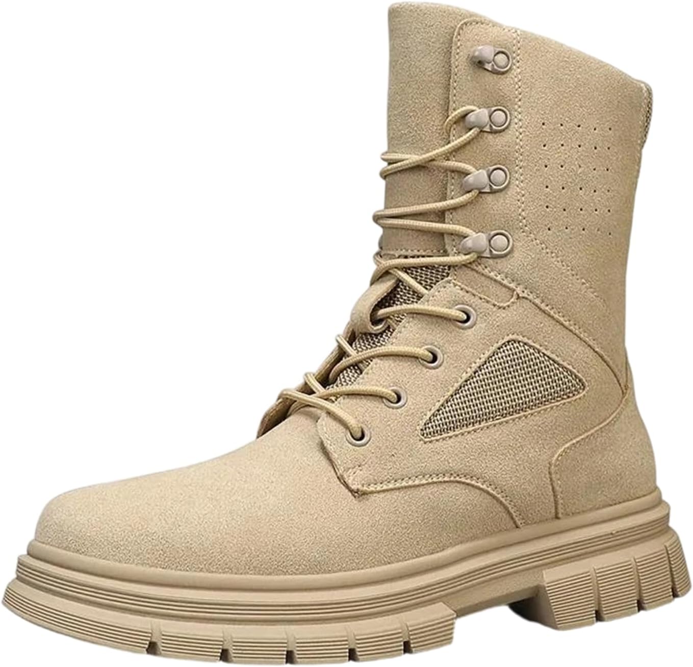 Мужские ботинки на шнуровке из замши и кожи с высокой подошвой, противоскользящие, с теплой подкладкой, для улицы, с короткой стелькой для холодной погоды Alloaone, бежевый
Мужские ботинки на шнуровке из замши и кожи с высокой подошвой, противоскользящие, с теплой подкладкой, для улицы, с короткой стелькой для холодной погоды Alloaone, бежевый