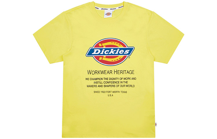 Футболка унисекс желтая Dickies FW22
Футболка унисекс желтая Dickies FW22