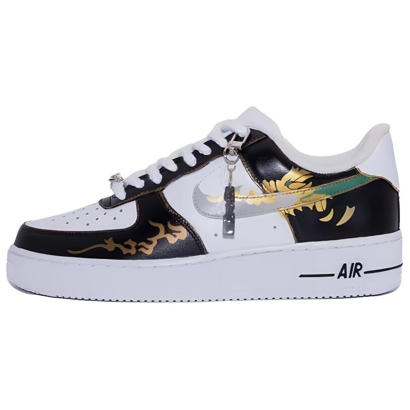 Кроссовки Nike Air Force 1 Skateboard Shoes Men Low-Top Black White, черный/белый 
Кроссовки Nike Air Force 1 Skateboard Shoes Men Low-Top Black White, черный/белый