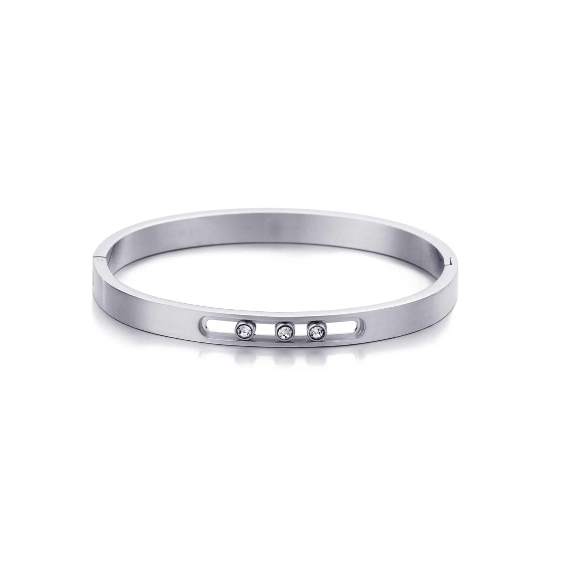 Посеребренный браслет-манжет со скользящими камнями, устойчивый к потускнению Adornia, серебряный
Посеребренный браслет-манжет со скользящими камнями, устойчивый к потускнению Adornia, серебряный