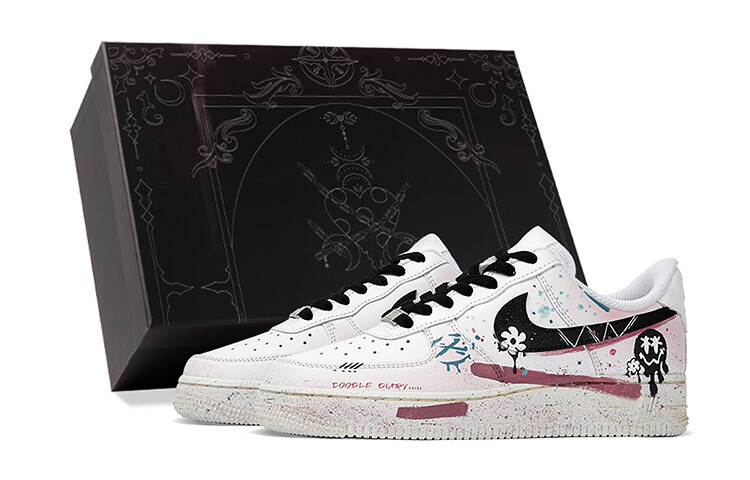 Кроссовки Nike Air Force 1 Skateboarding Shoes Men Low-top Pink/white, белый 
Кроссовки Nike Air Force 1 Skateboarding Shoes Men Low-top Pink/white, белый