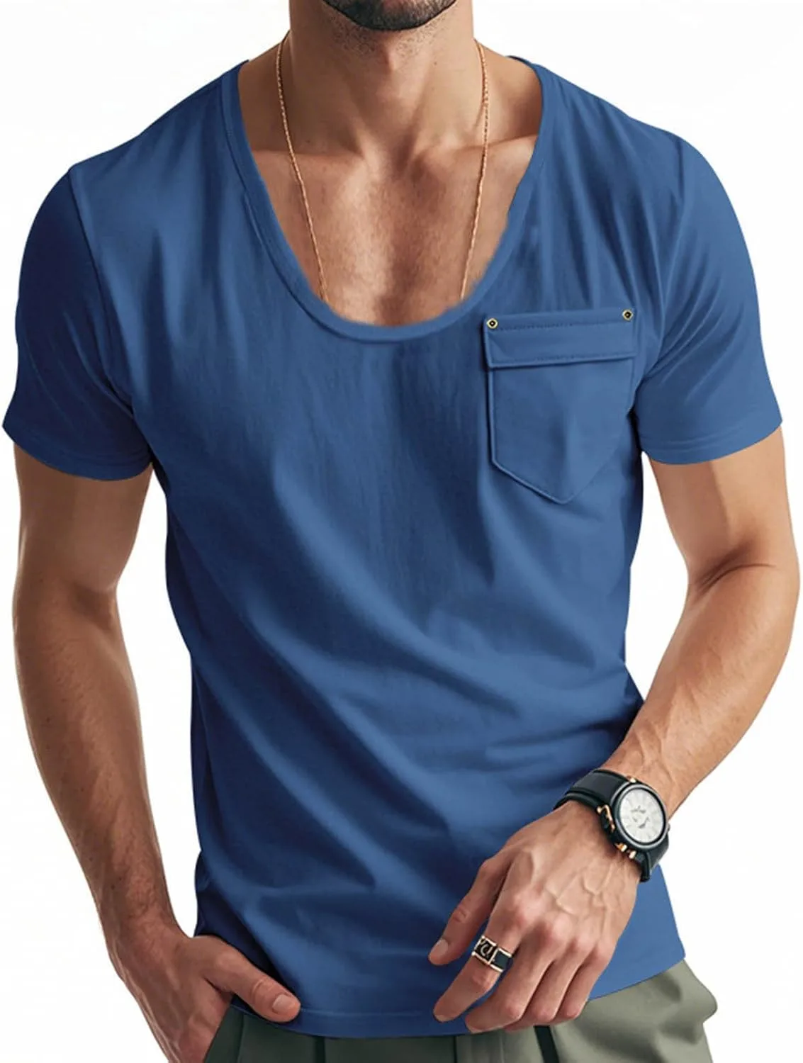 Футболка мужская с коротким рукавом и карманом
Футболка мужская с коротким рукавом и карманом