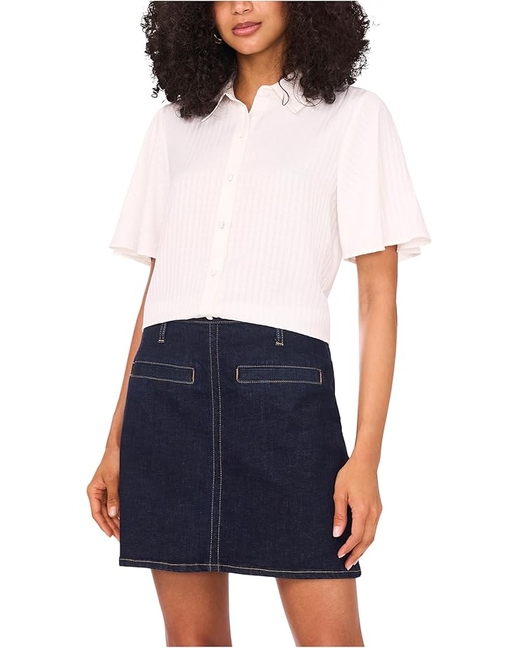 Женская блузка Vince Camuto Flutter Sleeve Collar Button-Down, New Ivory
Женская блузка Vince Camuto Flutter Sleeve Collar Button-Down, New Ivory