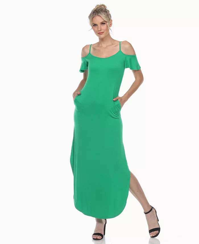 Женское макси-платье с открытыми плечами White Mark, зеленый
Женское макси-платье с открытыми плечами White Mark, зеленый