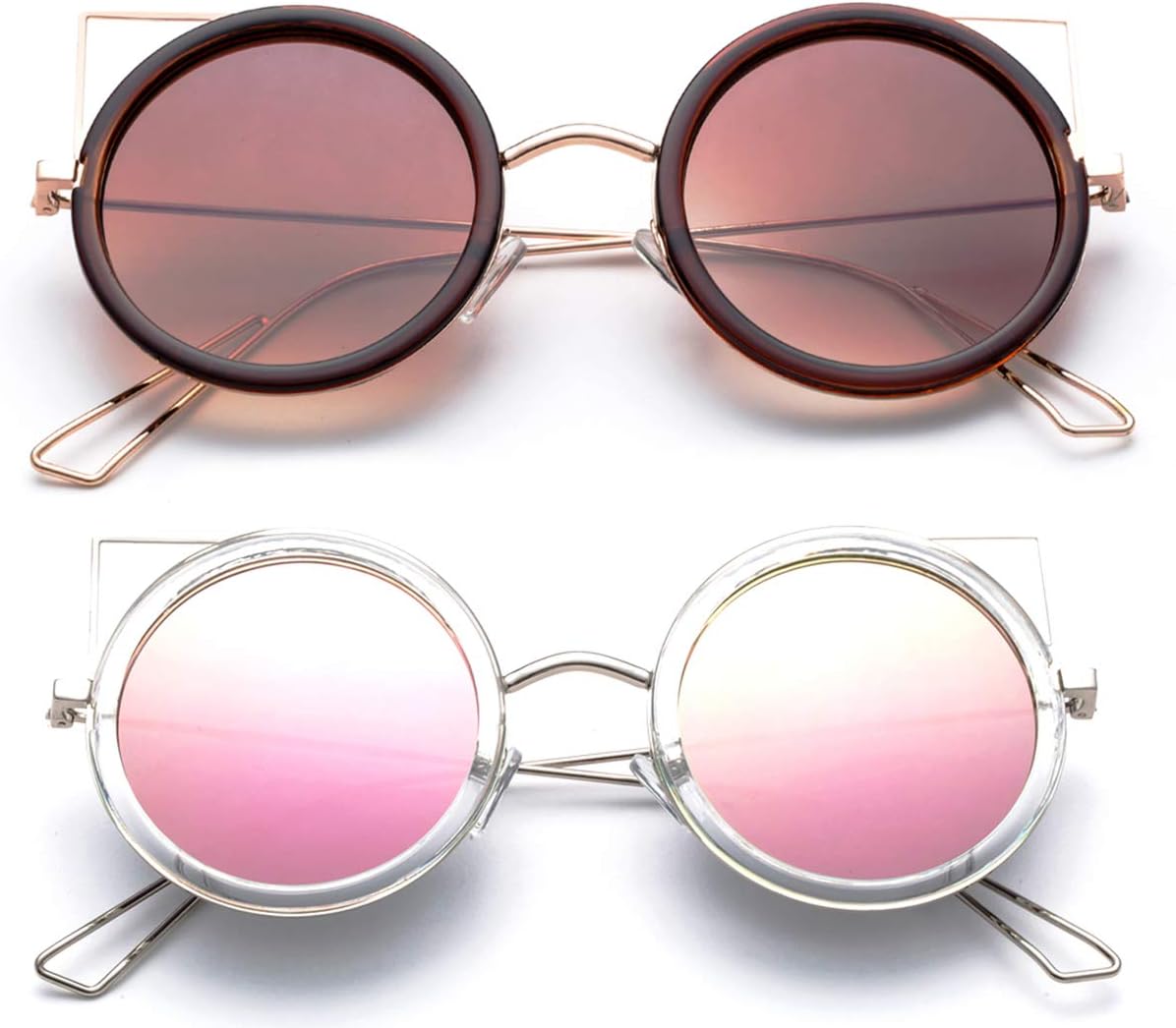 «Карина» — новые модные солнцезащитные очки в форме «кошачьего глаза», полупрозрачные, необычного, увеличенного размера, для женщин Newbee Fashion Sunglasses, 2 Pack Brown & Pink
«Карина» — новые модные солнцезащитные очки в форме «кошачьего глаза», полупрозрачные, необычного, увеличенного размера, для женщин Newbee Fashion Sunglasses, 2 Pack Brown & Pink