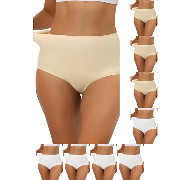 9 пар женских эластичных трусиков-хипстеров без швов с высокой посадкой Inspire Chic, White Beige
9 пар женских эластичных трусиков-хипстеров без швов с высокой посадкой Inspire Chic, White Beige