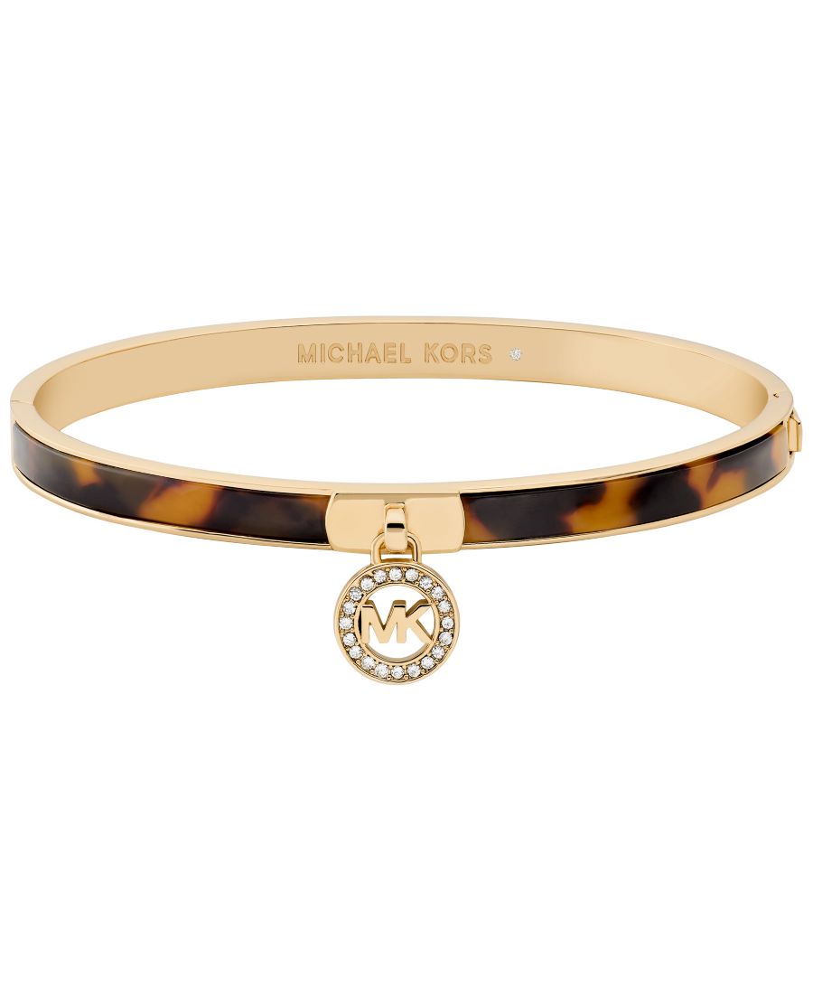 Браслет с логотипом, инкрустированным черепаховым панцирем Michael Kors, Gold
Браслет с логотипом, инкрустированным черепаховым панцирем Michael Kors, Gold