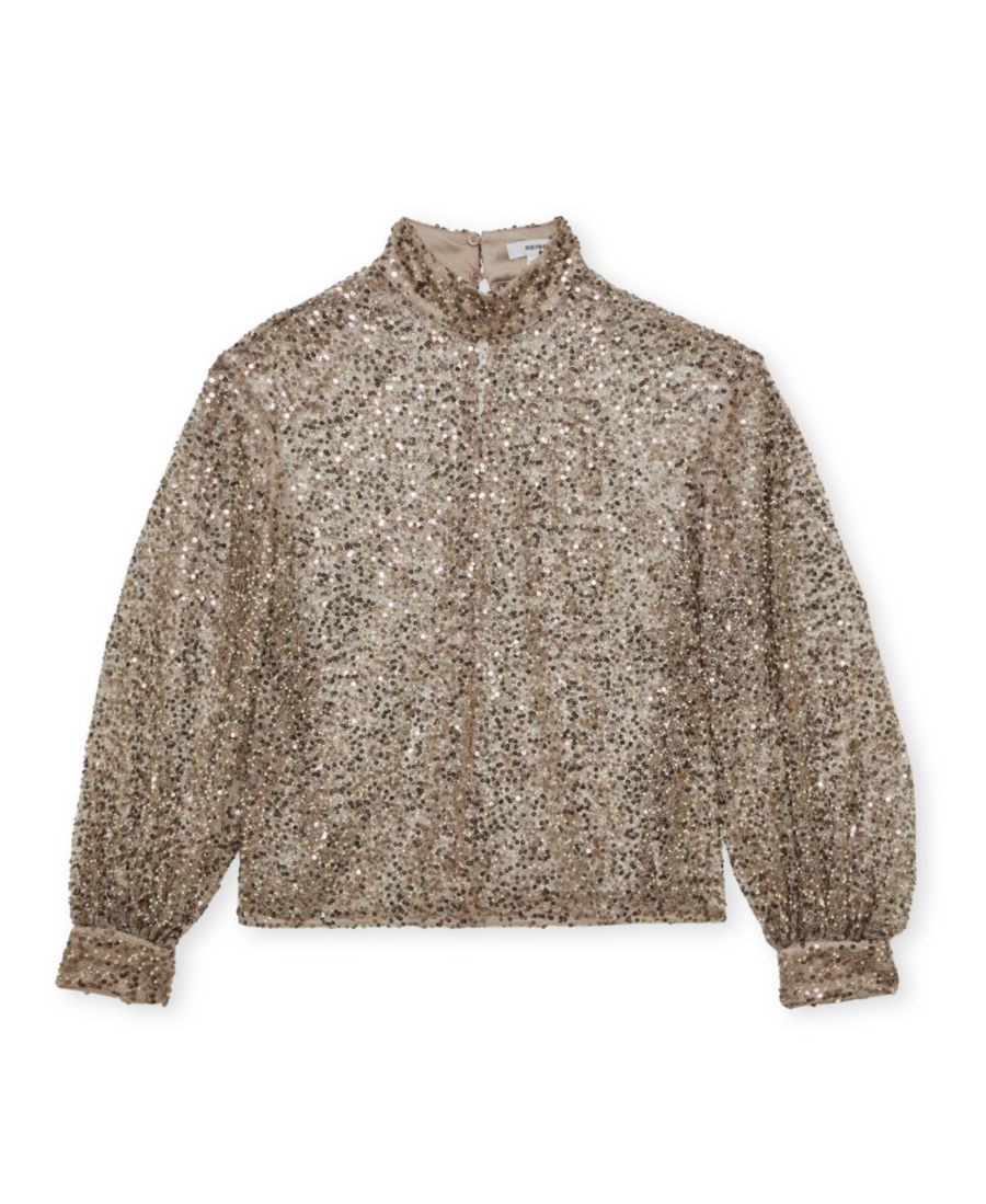 Женская блузка с высоким воротником и декоративной отделкой REISS, Silver
Женская блузка с высоким воротником и декоративной отделкой REISS, Silver