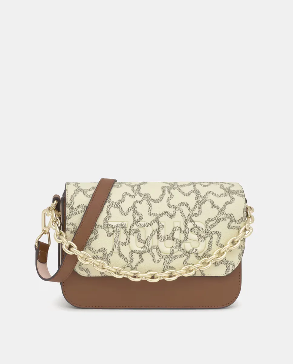 Средняя сумка через плечо с застежкой и клапаном Tous, коричневый
Средняя сумка через плечо с застежкой и клапаном Tous, коричневый