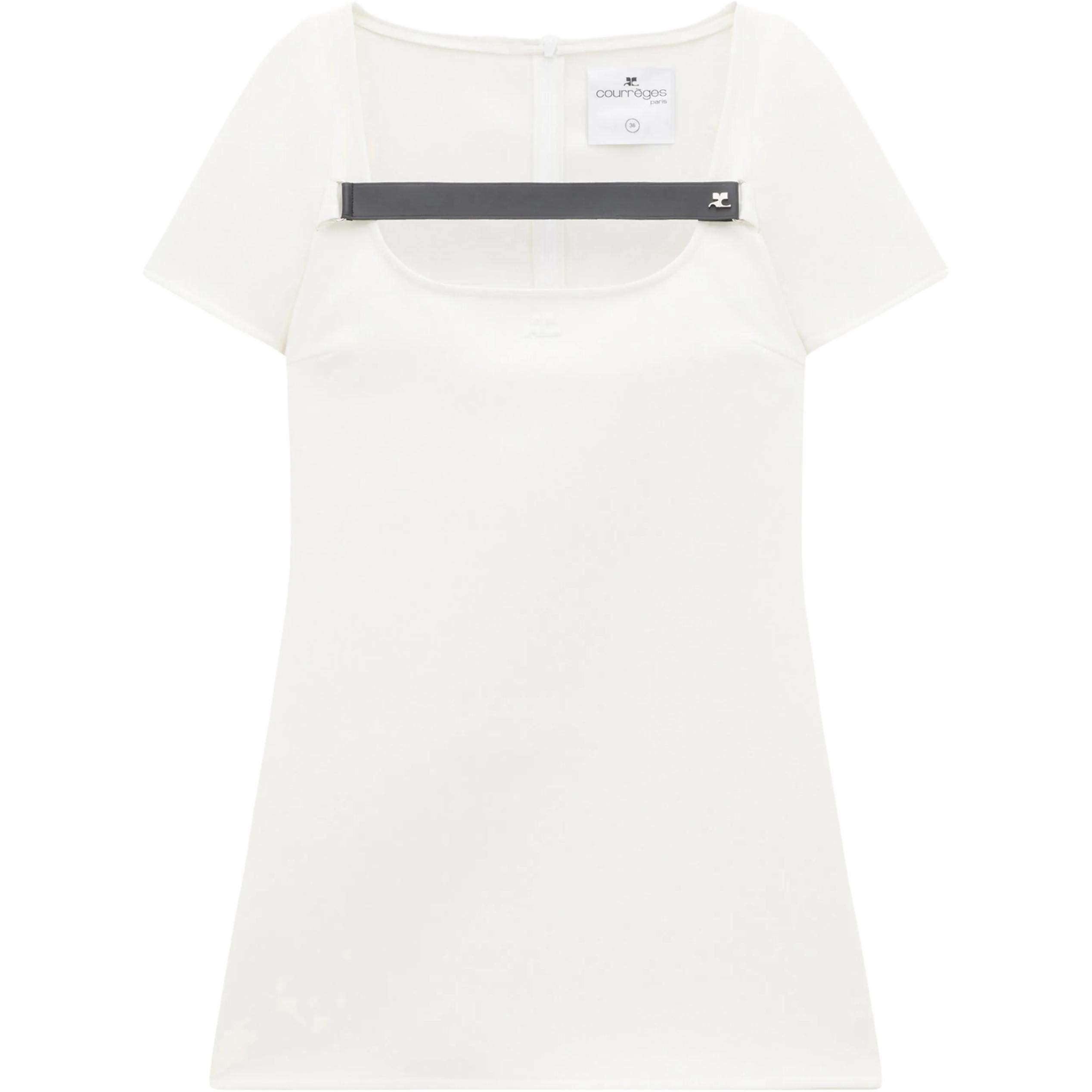 Courrèges платье с коротким рукавом COURREGES, белый
Courrèges платье с коротким рукавом COURREGES, белый