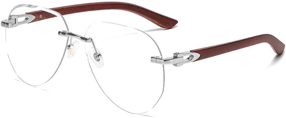 Винтажные солнцезащитные очки-пилот без оправы для женщин и мужчин, дизайнерские очки с текстурой дерева, популярные солнцезащитные очки с градиентным покрытием UV400 UJNHGQ, Silver Clear
Винтажные солнцезащитные очки-пилот без оправы для женщин и мужчин, дизайнерские очки с текстурой дерева, популярные солнцезащитные очки с градиентным покрытием UV400 UJNHGQ, Silver Clear