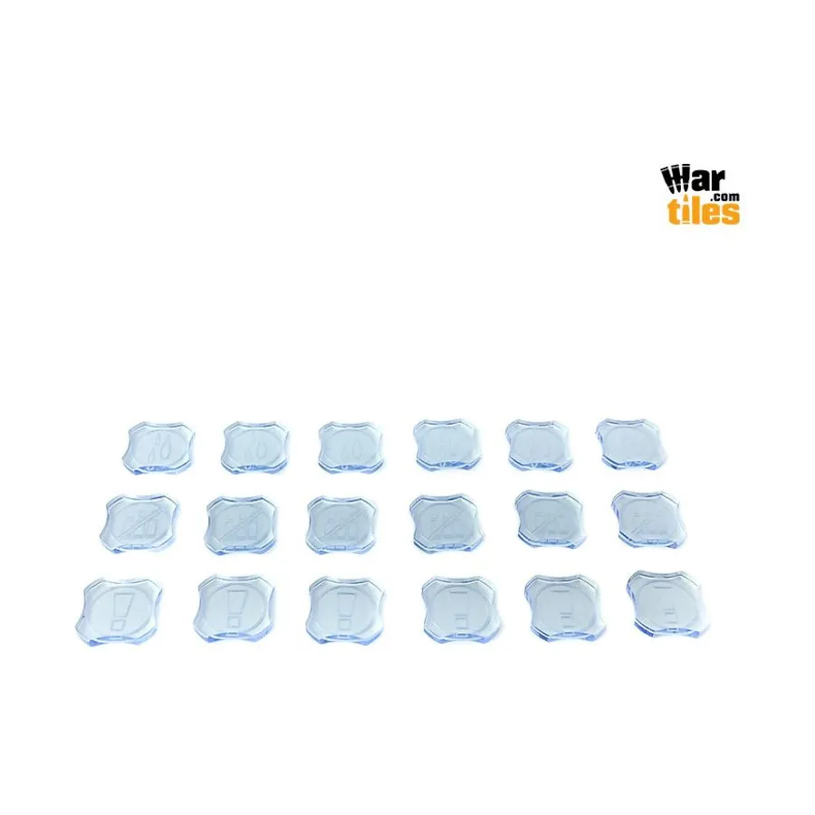 Война в тенях — расширение набора жетонов Армагеддона, синий цвет, War Tiles - Markers, Rulers, & Tokens
Война в тенях — расширение набора жетонов Армагеддона, синий цвет, War Tiles - Markers, Rulers, & Tokens