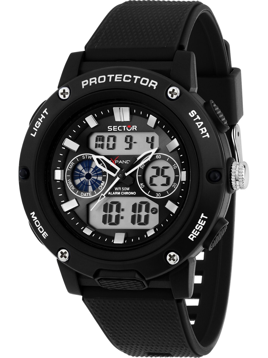 SECTOR Цифровые часы в черном цвете
SECTOR Цифровые часы в черном цвете