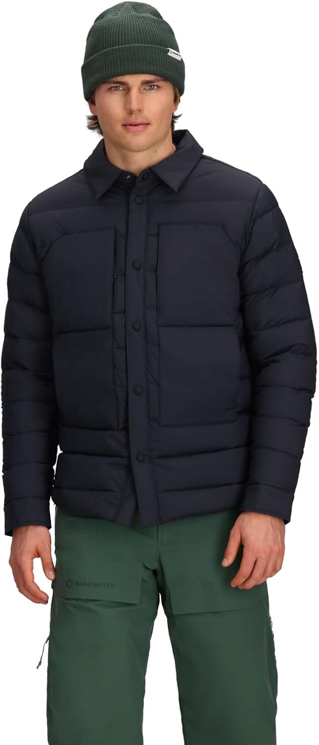Obermeyer Mens Explorer Shirt featuring Allied Feather Traceable Down, Black
Obermeyer Mens Explorer Shirt featuring Allied Feather Traceable Down, Black