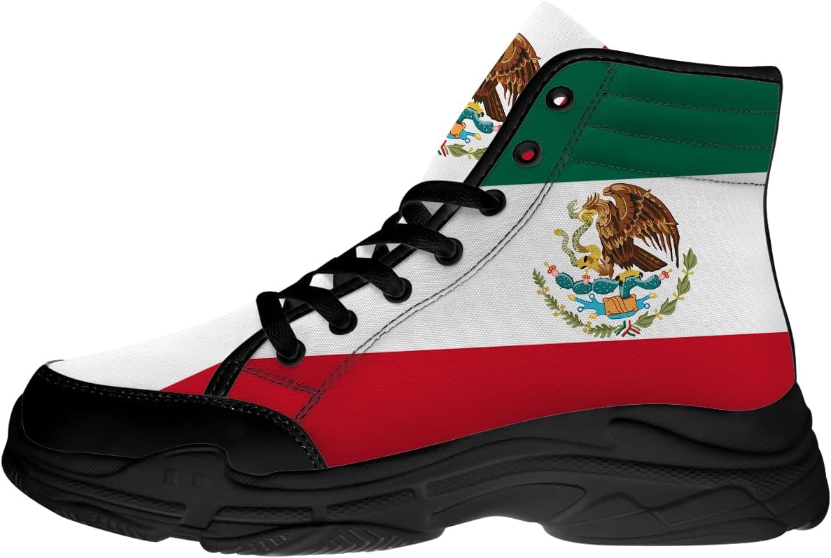 Кроссовки на высокой платформе с мексиканским флагом для мужчин и женщин, с шнуровкой, из хлопка, подарок для него и для нее Generic, красный/зеленый
Кроссовки на высокой платформе с мексиканским флагом для мужчин и женщин, с шнуровкой, из хлопка, подарок для него и для нее Generic, красный/зеленый