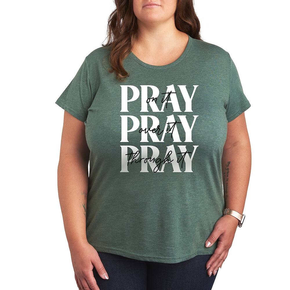 Футболка Plus с рисунком Pray On It Licensed Character, цвет Heather Juniper
Футболка Plus с рисунком Pray On It Licensed Character, цвет Heather Juniper