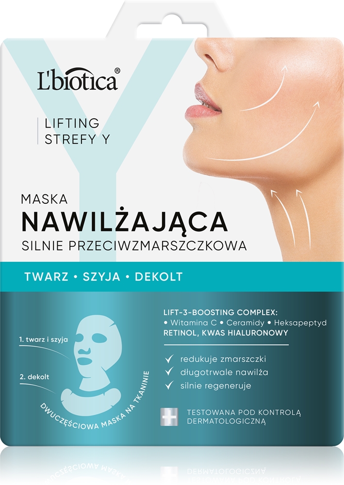 Увлажняющая маска для лица против морщин с лифтинг-эффектом для зоны Y L’Biotica, 1 шт
Увлажняющая маска для лица против морщин с лифтинг-эффектом для зоны Y L’Biotica, 1 шт