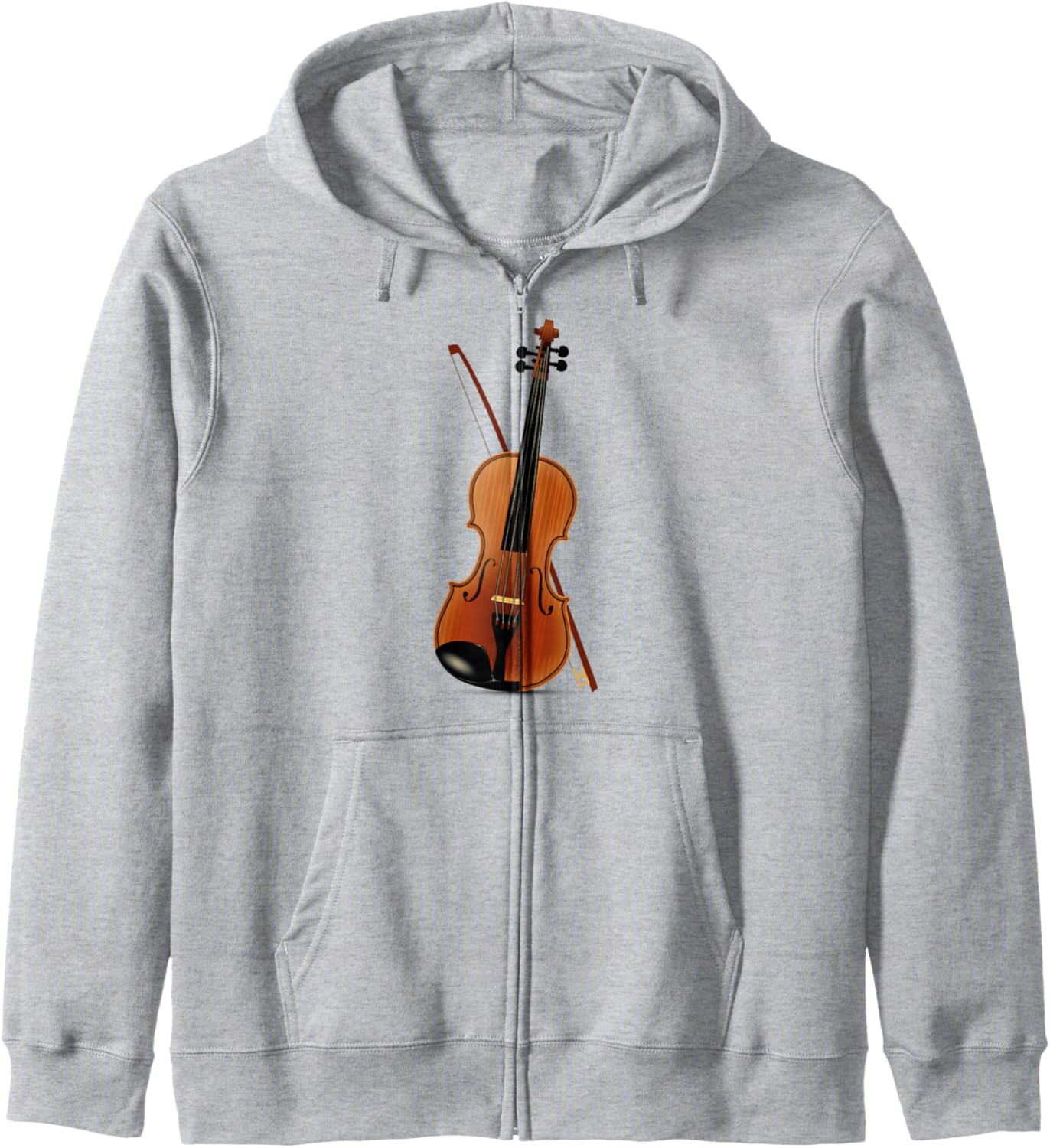 Толстовка на молнии с изображением скрипки Es Designs, серый
Толстовка на молнии с изображением скрипки Es Designs, серый