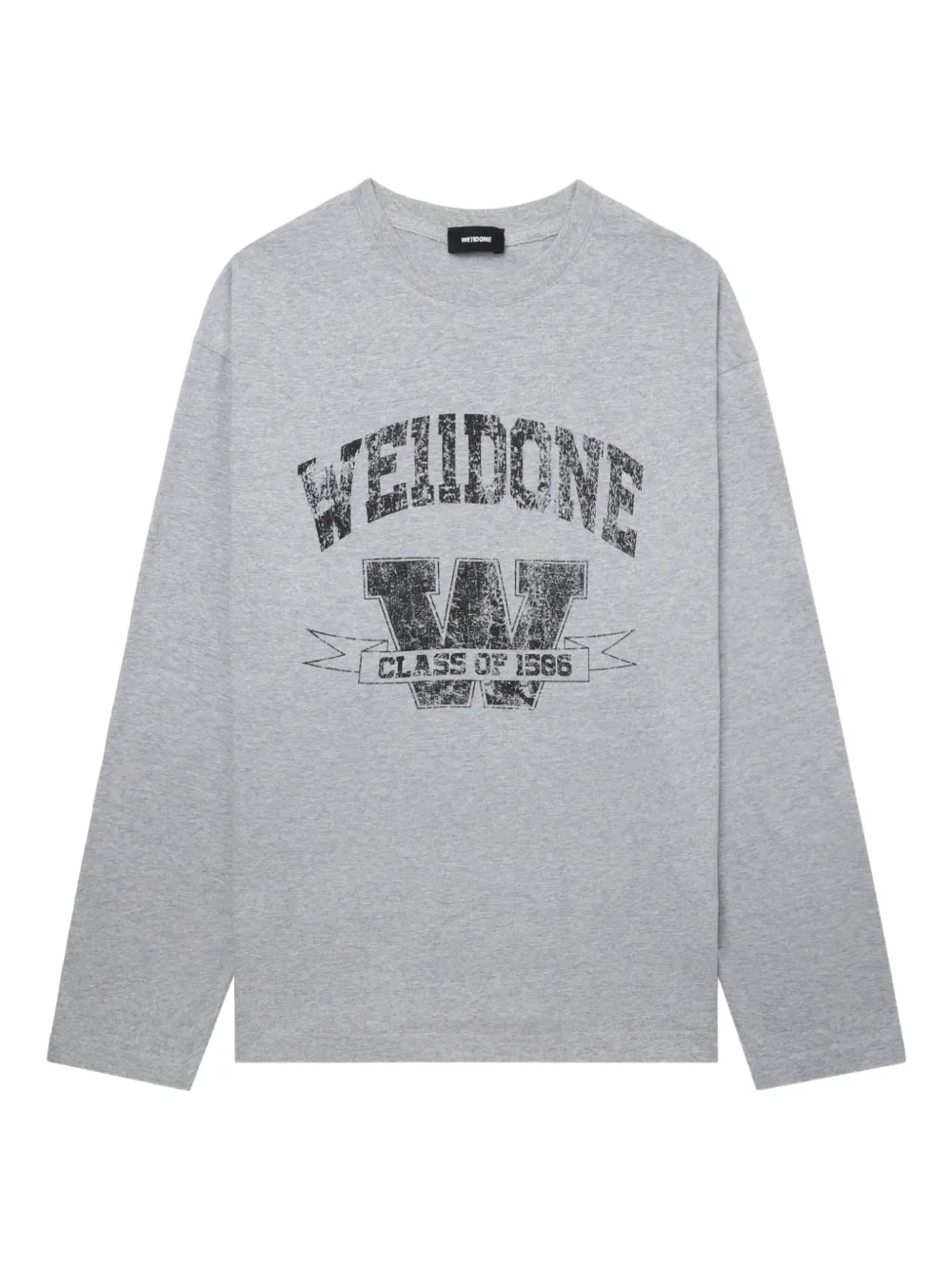 Толстовка с длинными рукавами We11done, серый
Толстовка с длинными рукавами We11done, серый
