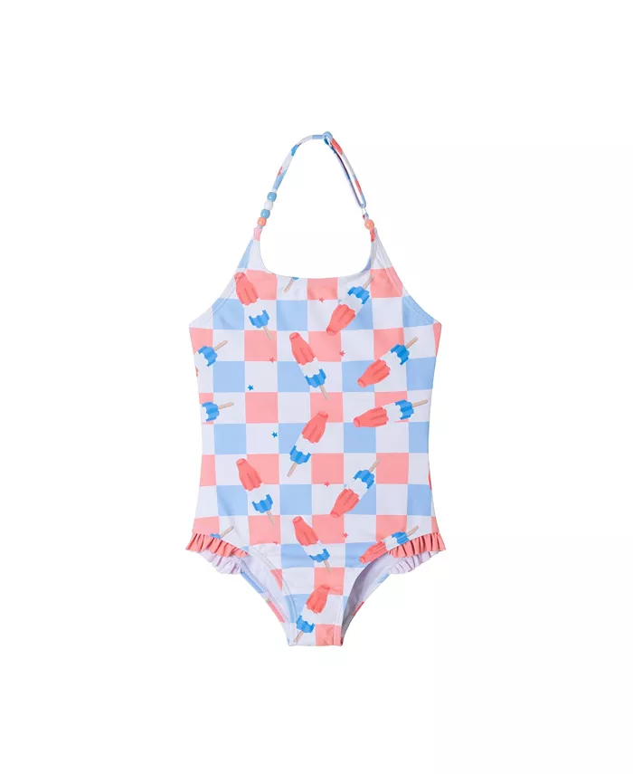 Купальник-бандо для девочек Toddler/Child с принтом Bomb Pop/Checker Andy & Evan, белый
Купальник-бандо для девочек Toddler/Child с принтом Bomb Pop/Checker Andy & Evan, белый