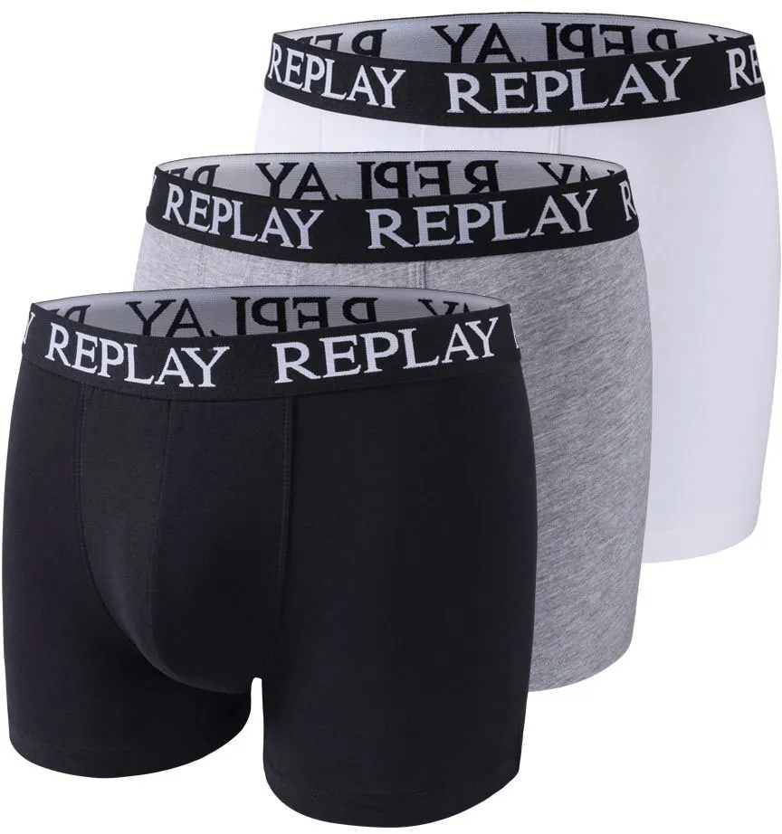 Трусы-боксеры Replay "BOXER Style 01/C Basic Cuff Logo 3pcs Box" (3 шт. в упаковке), с надписью логотипа на эластичном поясе, белый
Трусы-боксеры Replay "BOXER Style 01/C Basic Cuff Logo 3pcs Box" (3 шт. в упаковке), с надписью логотипа на эластичном поясе, белый
