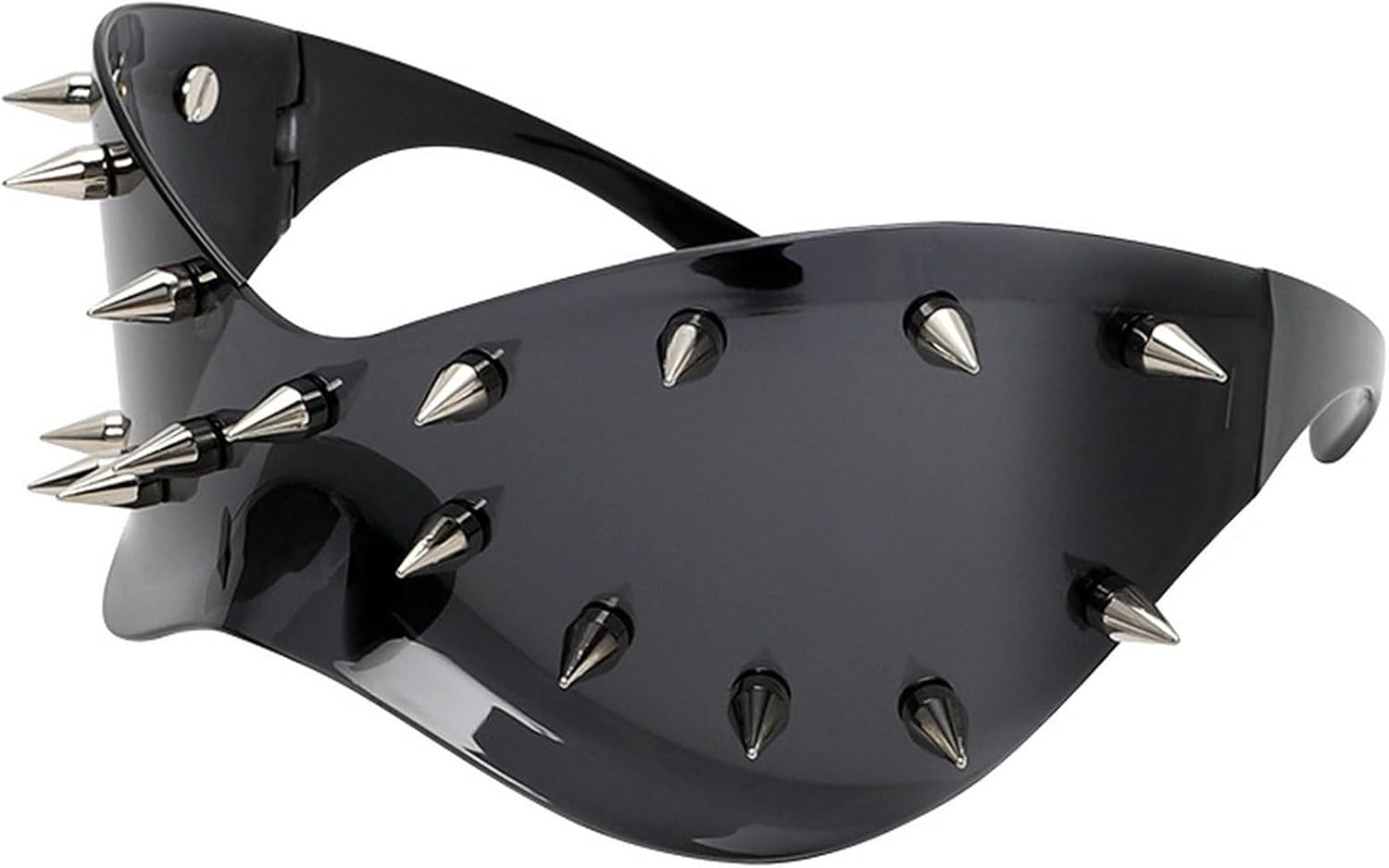 Крупные солнцезащитные очки-щитки с шипами для мужчин и женщин, модные клубные солнцезащитные очки, стильные солнцезащитные очки с заклепками, облегающие голову mincl, Black
Крупные солнцезащитные очки-щитки с шипами для мужчин и женщин, модные клубные солнцезащитные очки, стильные солнцезащитные очки с заклепками, облегающие голову mincl, Black