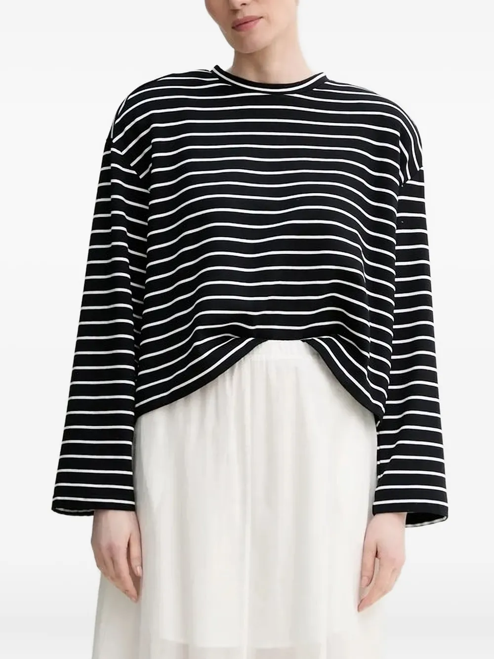 Полосатый топ с длинными рукавами Gestuz, черный
Полосатый топ с длинными рукавами Gestuz, черный