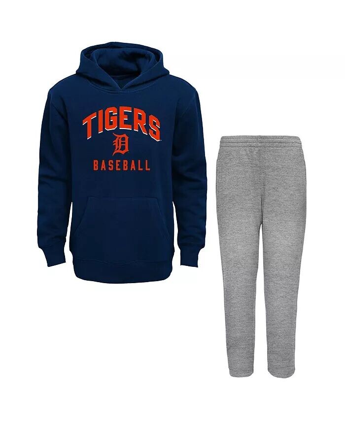 Комплект из флисовой толстовки и штанов с капюшоном и символикой Detroit Tigers Play-By Play для мальчиков и девочек темно-синего и серого цвета Outerstuff
Комплект из флисовой толстовки и штанов с капюшоном и символикой Detroit Tigers Play-By Play для мальчиков и девочек темно-синего и серого цвета Outerstuff