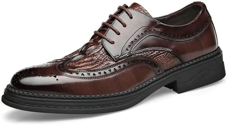 Мужские оксфорды с брогированием из кожи с текстурой крокодила, гибрид, зимние теплые модные туфли на шнуровке, с крылом, для свадьбы и делового стиля ELSHTIDE, коричневый
Мужские оксфорды с брогированием из кожи с текстурой крокодила, гибрид, зимние теплые модные туфли на шнуровке, с крылом, для свадьбы и делового стиля ELSHTIDE, коричневый