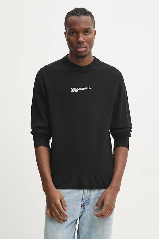 Хлопковый свитер Karl Lagerfeld Jeans, черный
Хлопковый свитер Karl Lagerfeld Jeans, черный