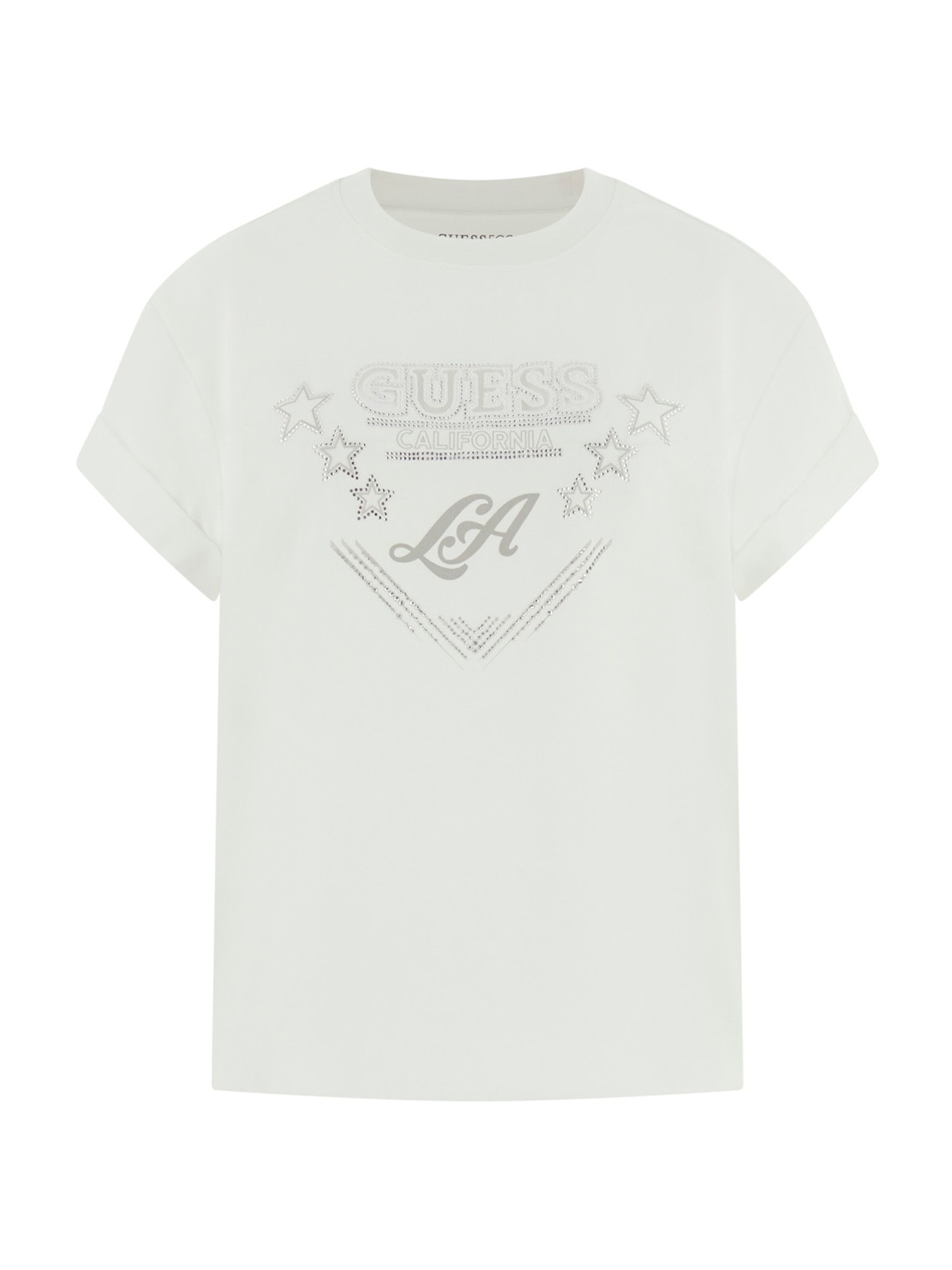 GUESS Футболка 'LA STARS' в белом цвете
GUESS Футболка 'LA STARS' в белом цвете