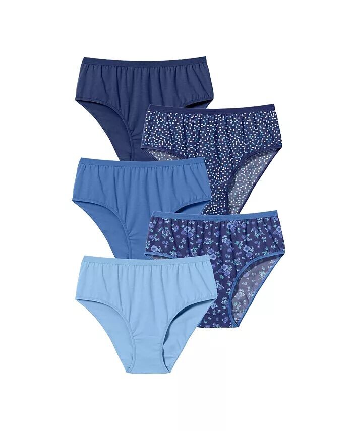 Хлопковые трусы больших размеров Hi-Cut (5 шт.) Comfort Choice, синий
Хлопковые трусы больших размеров Hi-Cut (5 шт.) Comfort Choice, синий