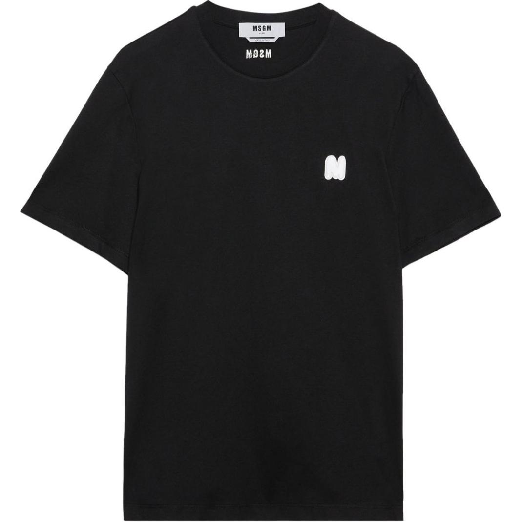 Футболка из хлопка с аппликацией логотипа MSGM, черный
Футболка из хлопка с аппликацией логотипа MSGM, черный