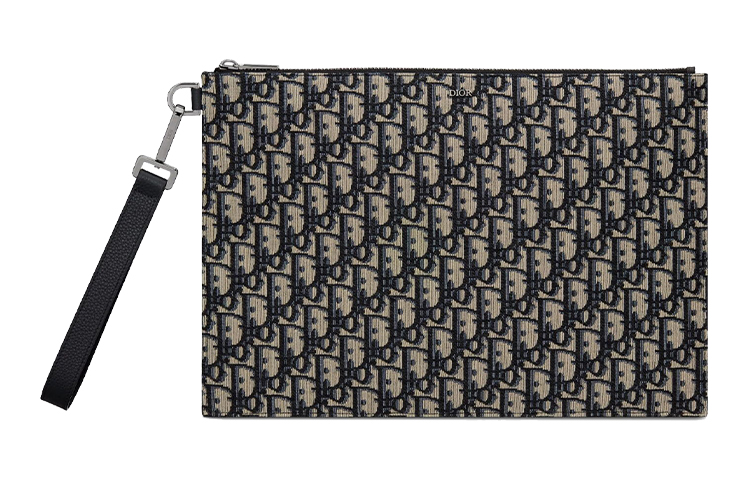Хлопковая клатч-сумка мужская черная DIOR 
Хлопковая клатч-сумка мужская черная DIOR
